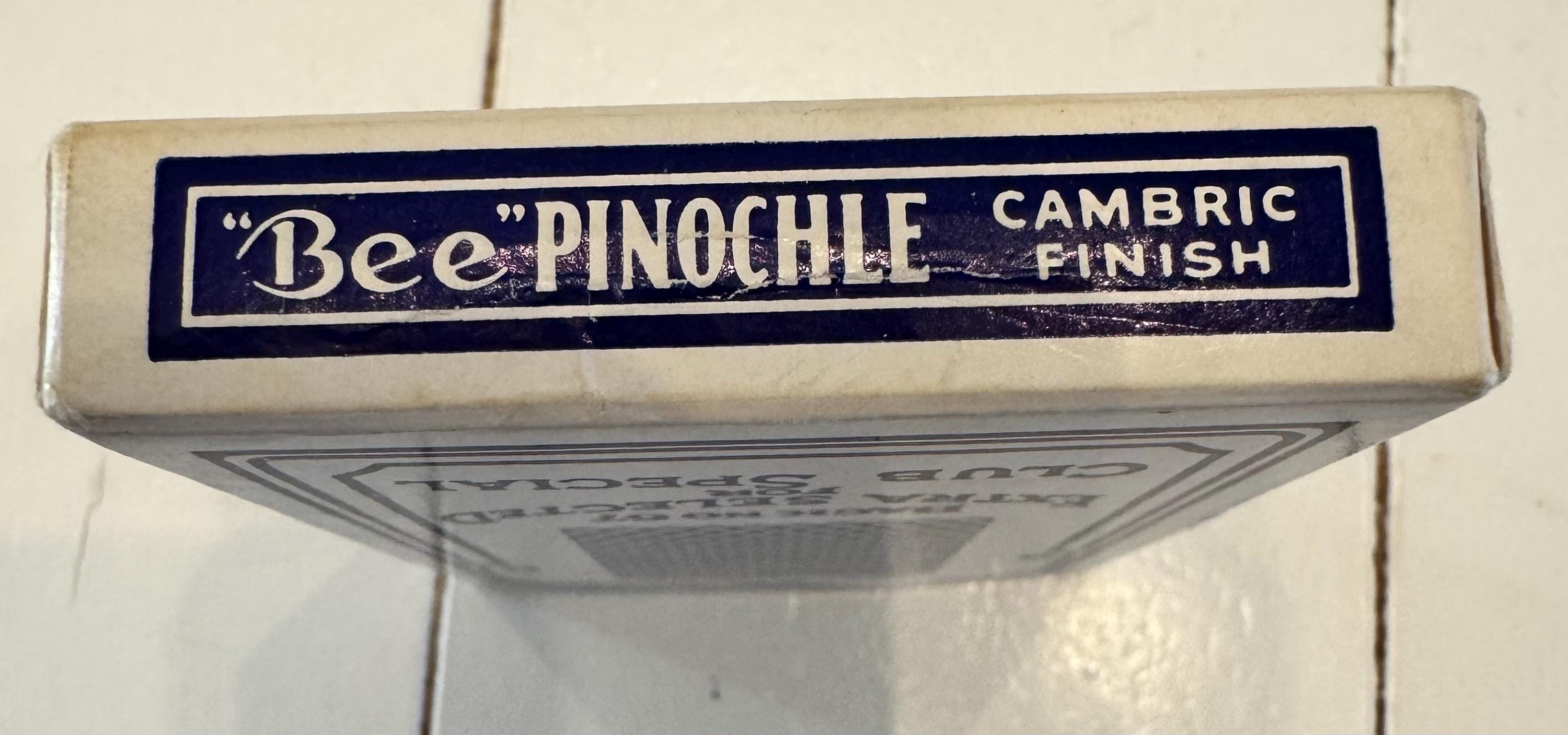 新品未開封 Bee No.97 Pinochle オールドデック Vintage 1970s Bee No 97 Club Special Pinochle Playing Cards Back