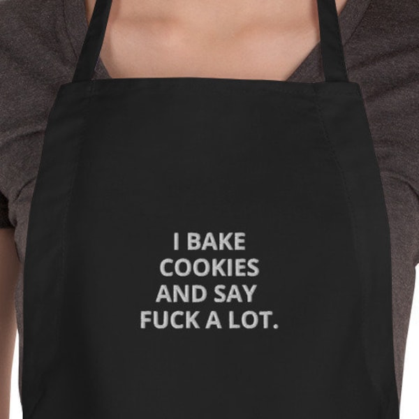 Funny Baker Gifts, Chef Apron, Baking Lover, Funny Baker Apron, Pastry Chef Embroidered Apron