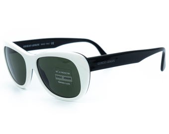 Gafas de sol Giorgio Armani 840 blancas y negras vintage