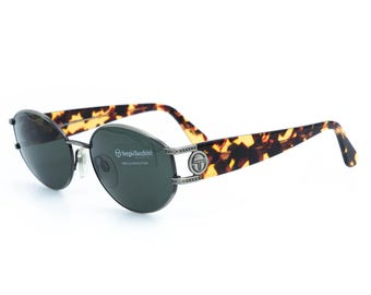 Gafas de sol ovaladas plateadas vintage Sergio Tacchini ST 1033-S