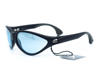 Gafas de sol Calvin Klein 3012 Sport Ovaladas Negras Azules Vintage