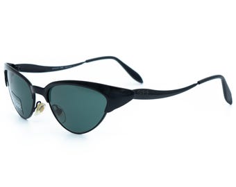 Gafas de sol Gianfranco Ferre GFF 367 estilo ojo de gato negro vintage