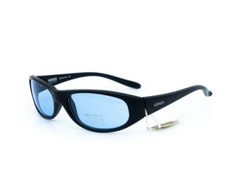 Gafas de sol VERSUS by Versace E84 negras y azules vintage