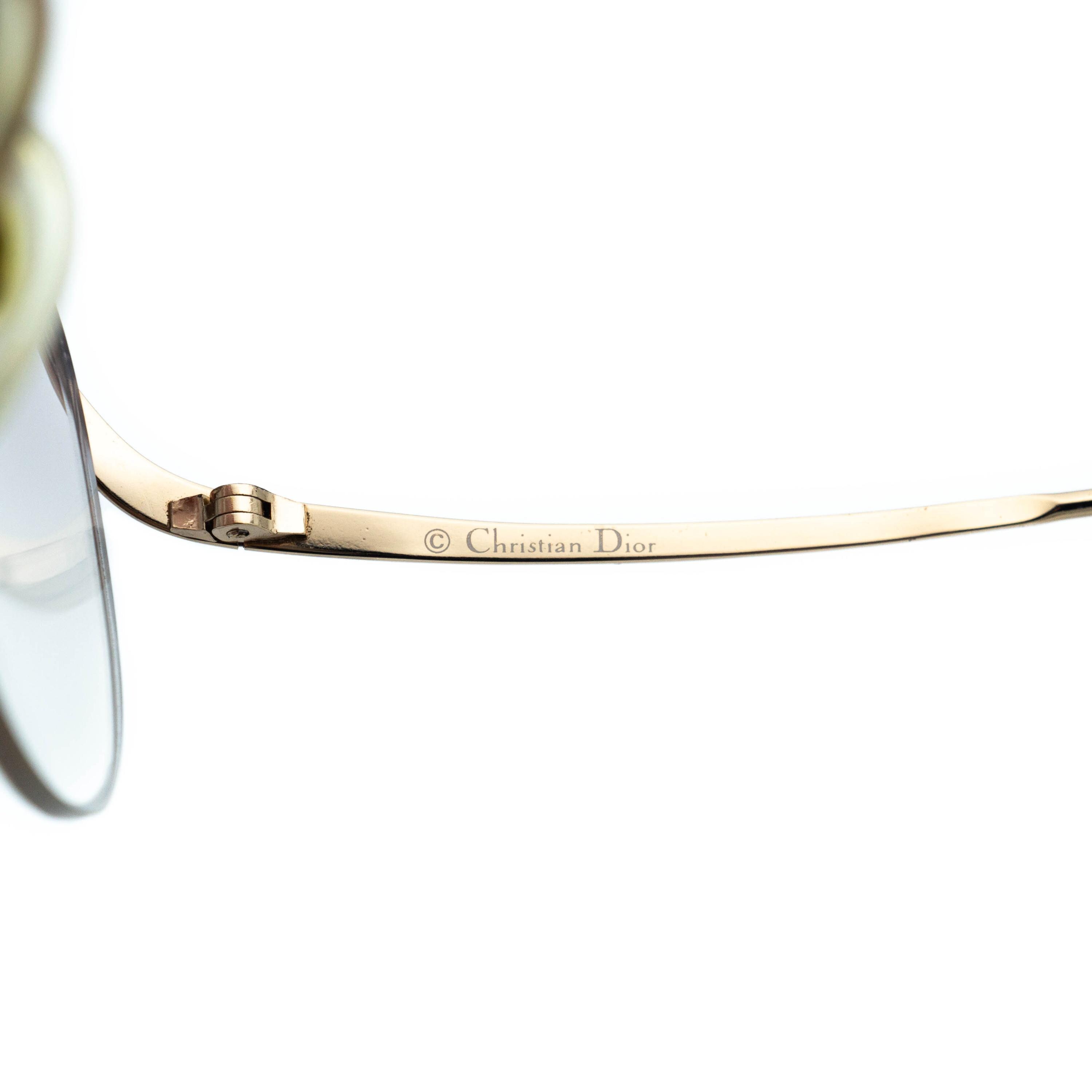 Christian DIOR 2240 Gold Rimless Sunglasses Vintage - Etsy display picture 1