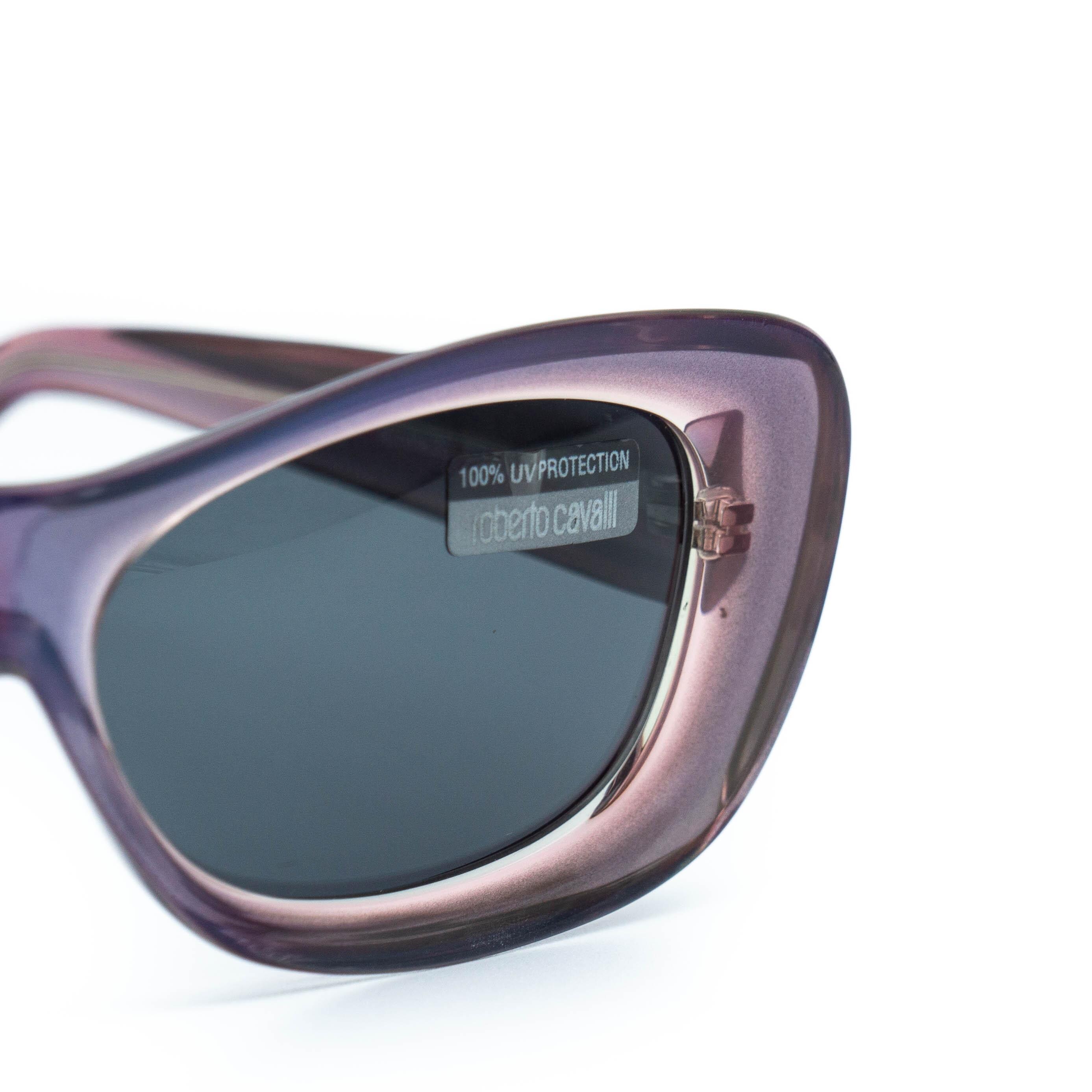 Stunning Roberto Cavalli Shield Sunglasses Rare Purple Tint Lens Authentic 356C1 Roberto Cavalli Afrodite Purple Sunglasses Vintage - Etsy main image 4