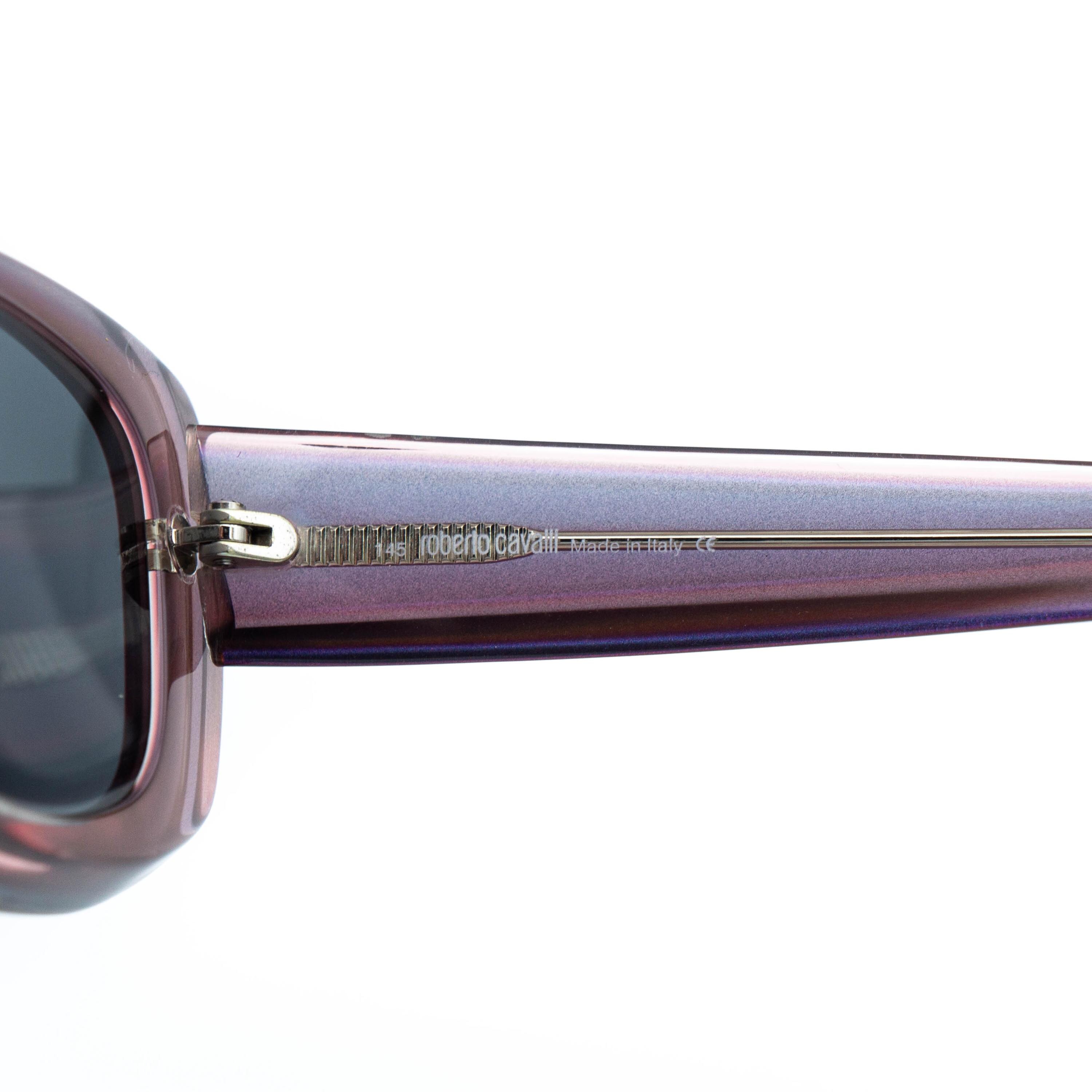 Stunning Roberto Cavalli Shield Sunglasses Rare Purple Tint Lens Authentic 356C1 Roberto Cavalli Afrodite Purple Sunglasses Vintage - Etsy main image 3