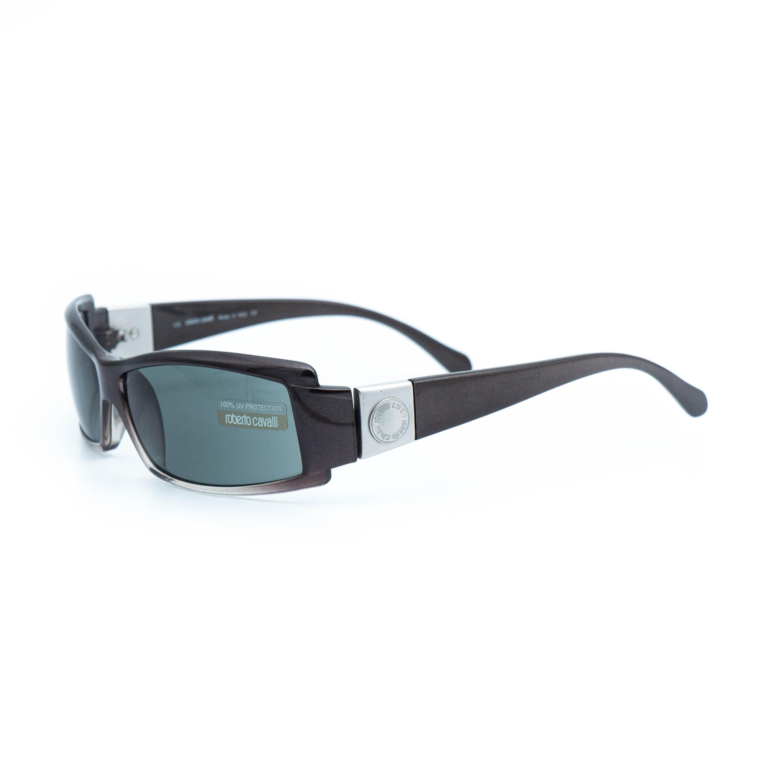Roberto cavalli purple alligator oversized sunglasses cateye New with case retro Roberto Cavalli SRC043-0300 Cateye Rimless Sunglasses in  main image 2
