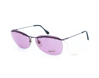 Gafas de sol vintage sin montura moradas GIANNI VERSACE mod X61