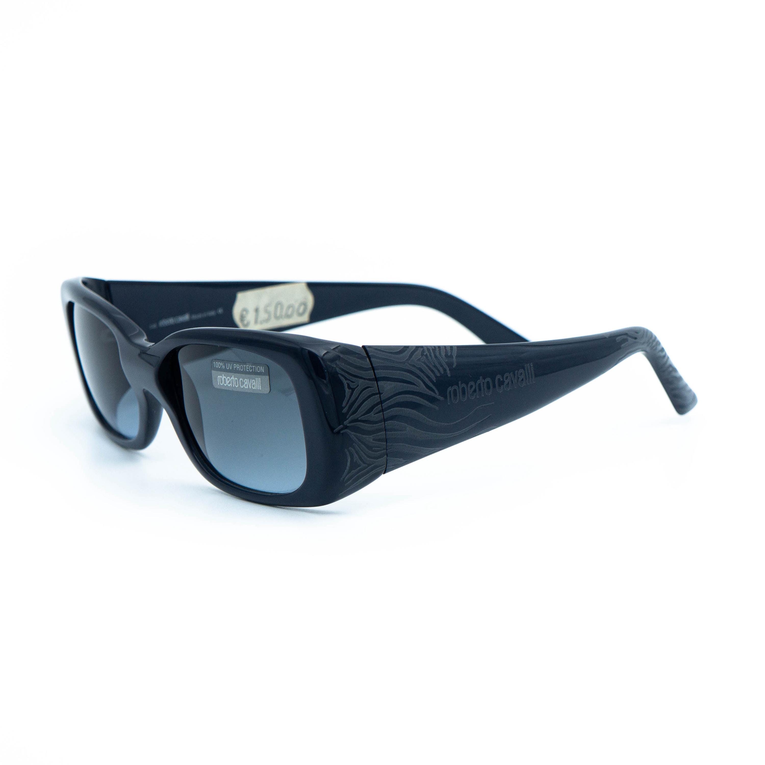 Roberto cavalli purple alligator oversized sunglasses cateye New with case retro Roberto Cavalli SRC043-0300 Cateye Rimless Sunglasses in  main image 3