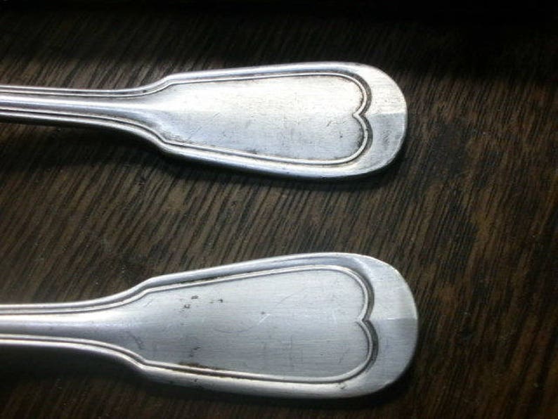 FREE SHIPPING French Boxed Set Desert Spoon and Fork