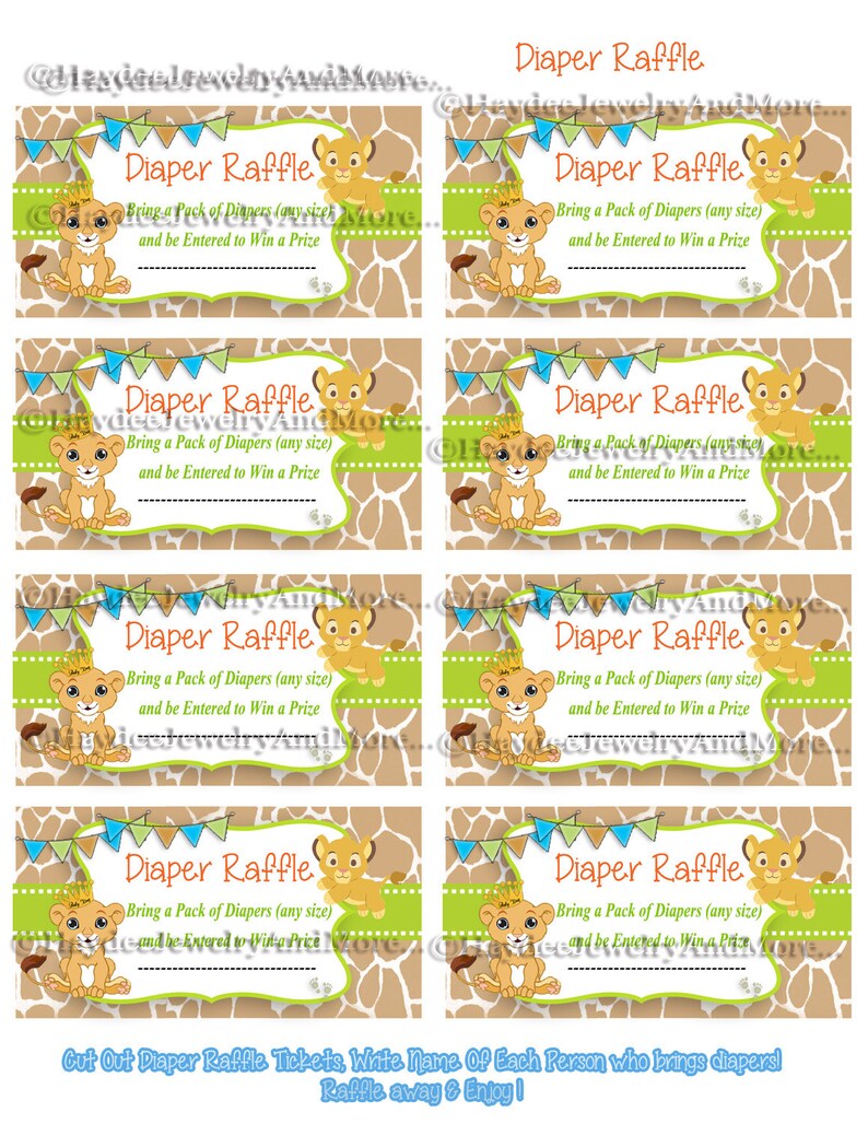 lion king diaper raffles instant downloaddiaper etsy