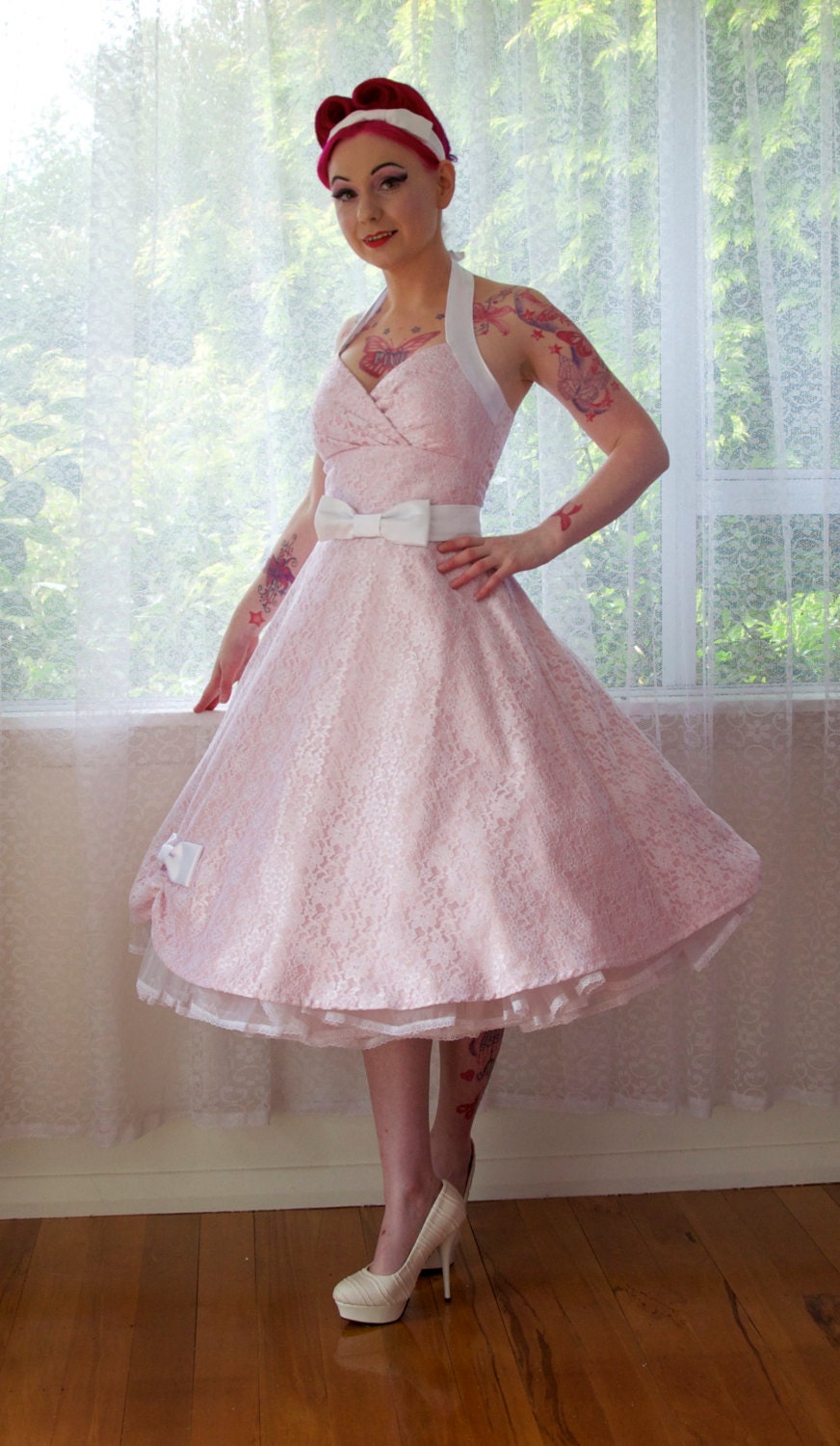 dress in line Sweetheart Navy Blue Appliques A-line Ruffle Long Prom Dress, Navy Blue / 2