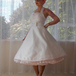 1950's Rockabilly 'glenda' Polka Dot Wedding Dress - Etsy
