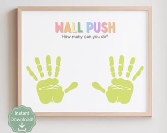 Wall Push Sensory Support | Kids Emotional Regulation Tool (PDF)
