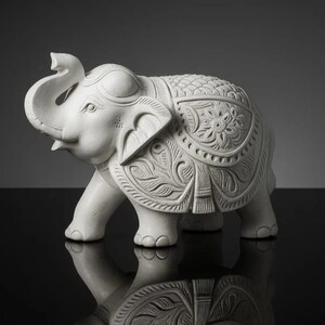 Ancien Cachet Tampon Éléphant Art Déco Chiffré M. A | Collection art deco