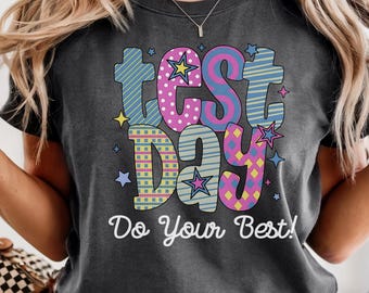 Camiseta "Da lo mejor de ti" para el día del examen - Camiseta motivacional para el día del examen - Camiseta de ánimo para estudiantes