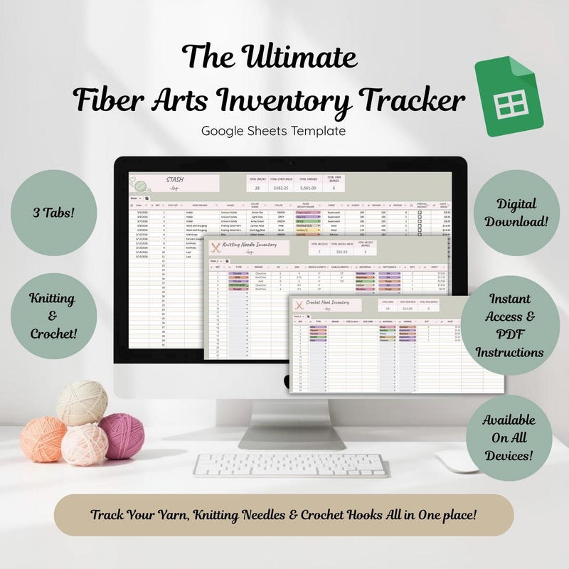 Yarn Stash Sheet - Etsy