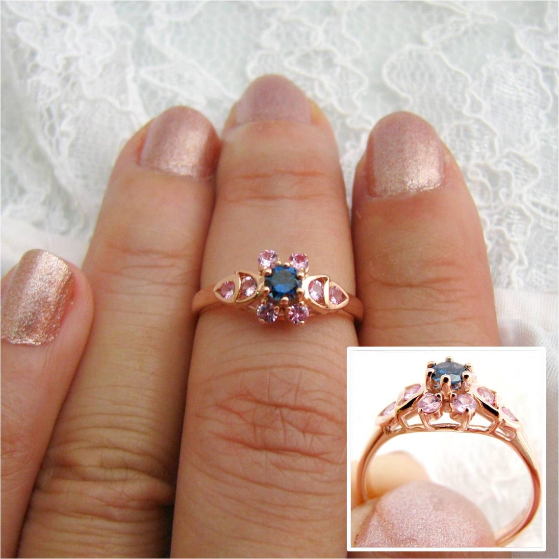 women pink sapphire ring
