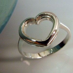 A heart of mine - 925 Silver - Wedding Engagement Anniversary Promise Ring -  US European Australian Size - Customizable