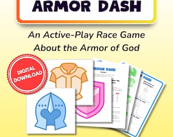 Armor of God Printable Bible Game | Armor Dash | Active-Play Sunday School & VBS Kids Activity