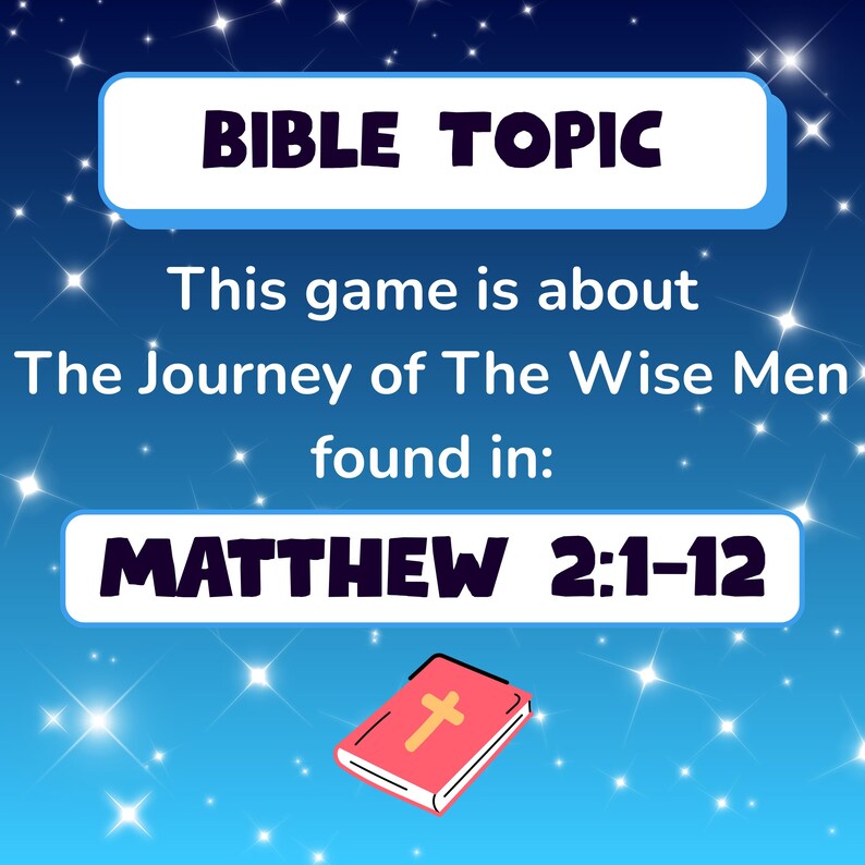 Printable Christmas Game | Follow the Star | Christian Nativity Bible ...