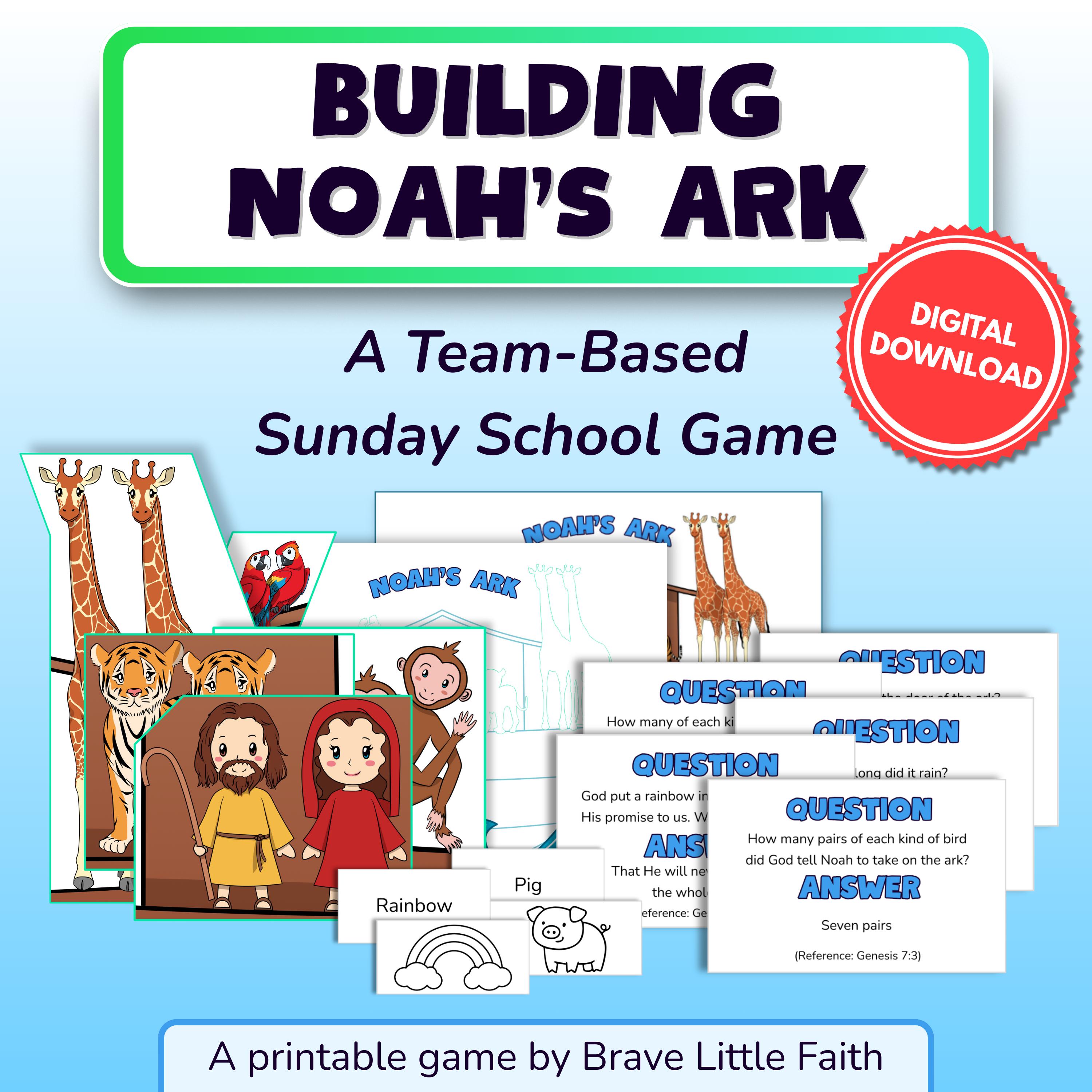 Printable Bible Game for Kids | Building Noah's Ark | Christian VBS and ...