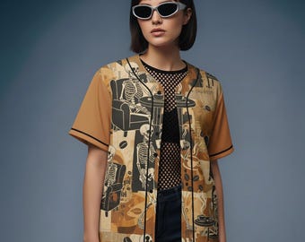 ZD Coffee Afterlife Skeleton Edm Rave Jersey