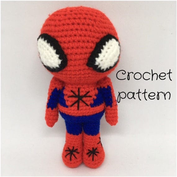 spiderman crochet doll