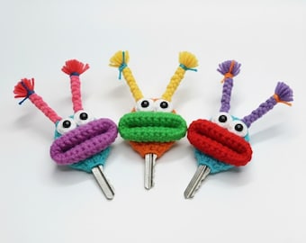 Monster Schlüsselhülle Häkelanleitung | Amigurumi Schlüsseletui (PDF Download)