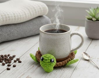 Schildkröten-Untersetzer Häkelanleitung | Amigurumi Home Decor (PDF-Muster)