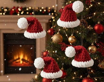 Weihnachtsmann Hut Ornament Muster | Einfaches Weihnachtsdekor PDF