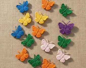 Schmetterlings-Strickmuster für Anfänger | Kleine Strickapplikation (Digitaler Download)