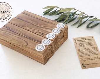 Bethlehem Olive Wood Pen Blanks with Certificates of Authenticity