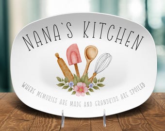 Bandeja de la cocina de la abuela / Regalo para la abuela / Recuerdos creados aquí