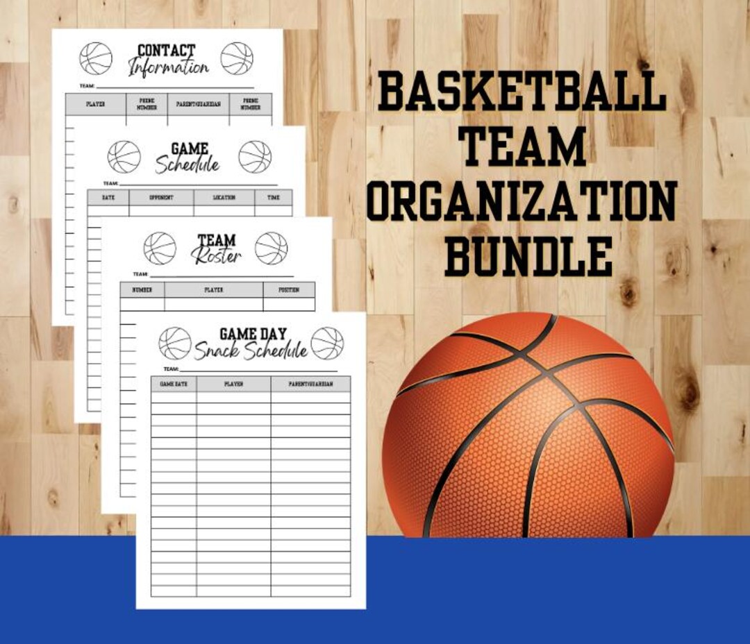 Editable Basketball Template Bundle Includes Roster, Game Schedule ...