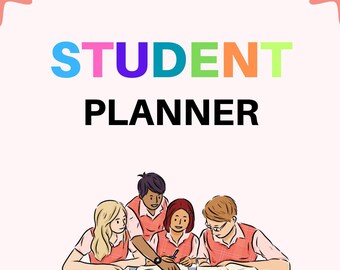 Student Academic Planner, Grade Tracker, Assignment Log (Digital Download)