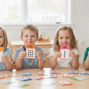 Cartões de Contagem de 1 a 16 | Blocos de Aprendizagem Montessori (Download Digital)