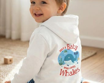 Whale Lover Toddler Hoodie | Unisex Fleece Pullover