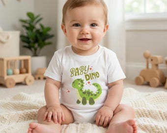 Baby Dino T-Shirt | Green Dinosaur Toddler Tee