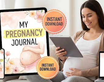 Pregnancy Journal & Memory Book | Weekly Tracker, Birth Plan (Digital Download)