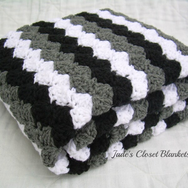 Gray Baby Blanket Etsy