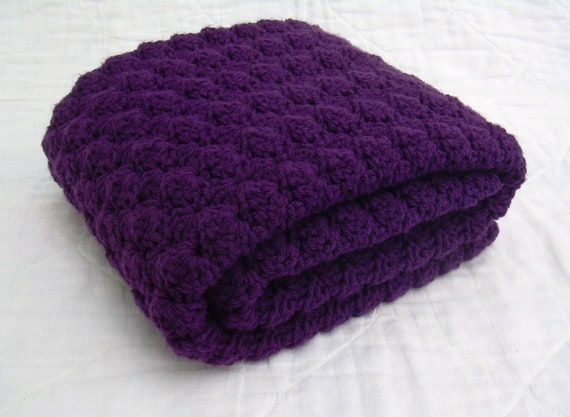 purple baby blanket