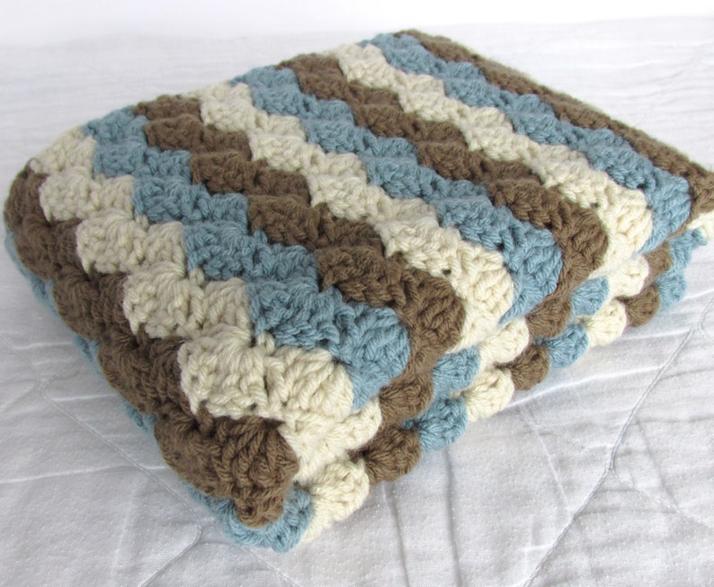 Baby Boy Gift Set Crochet Baby Crib Blanket and Pom Pom Hat Etsy