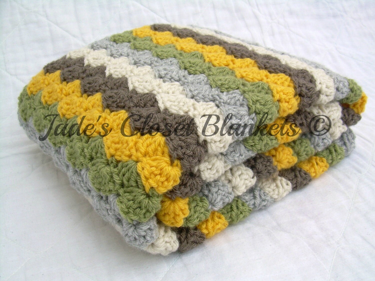 Crochet Baby Blanket Earthy Neutral Colors Yellow Brown Tan Gray and Green Handmade Newborn Baby Shower Gift Etsy Canada