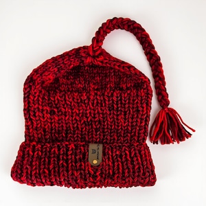 Melt the ICE Beanie – Hand Knit Superwash Merino Wool Protest Hat – Norwegian Resistance Hat – Marled Two-Tone