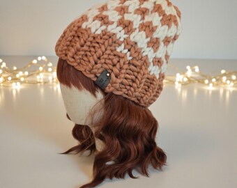 Handmade Patchwork Wool Hat – Colorful Knit Beanie for  display picture 1