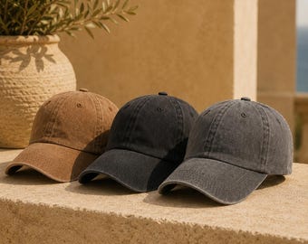 Premium Vintage Men's Cap | Minimalist Style, Adjustable, Unisex