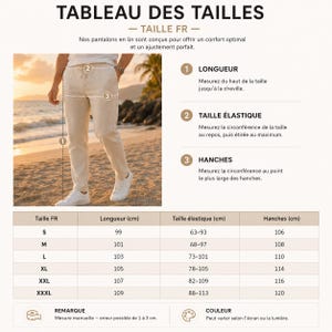 Pantaloni estivi in lino da uomo | Taglio dritto minimalista | Pantaloni in lino di cotone leggeri e traspiranti | Stile casual chic immagine 6