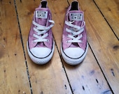Ladies vintage glitter converse size 3. 5 all star pink sneakers pumps casual shoes classic unisex footwear womens Dolly Topsy Etsy UK