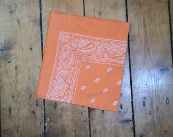 Ladies vintage scarf silk hippie boho accessories tie dye hand crafted square blue grey rusty red neckerchief bandana Dolly Topsy Etsy UK